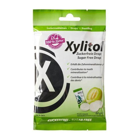 Льодяники з ксилітолом Xylitol Drops, диня (26 шт), (Miradent) 2224066389 фото