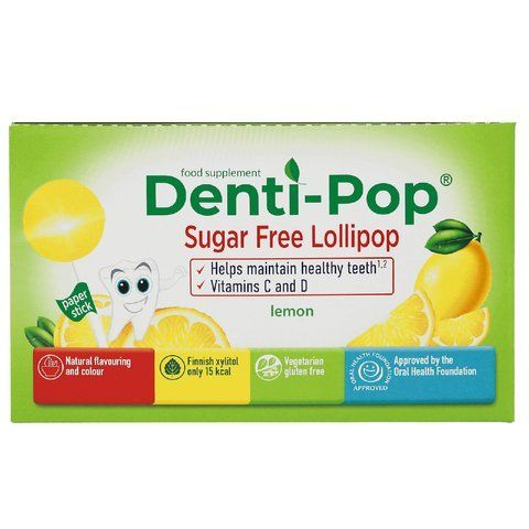 Здоровий льодяник &ldquo;Denti-Pop&rdquo; зі смаком лимону (40 шт/уп) Denti-Pop 2522770715 фото
