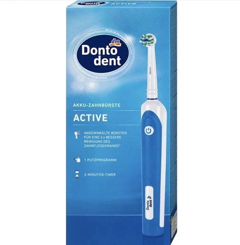 Електрична зубна щітка Dontodent Elektrische Zahnb&uuml;rste Active 2758416965 фото