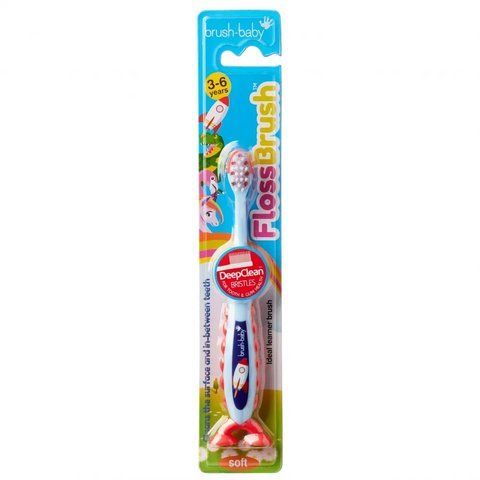 Зубна щітка Flossbrush (від 3 до 6 років) - Ракета, (Brush-baby) 2217949387 фото