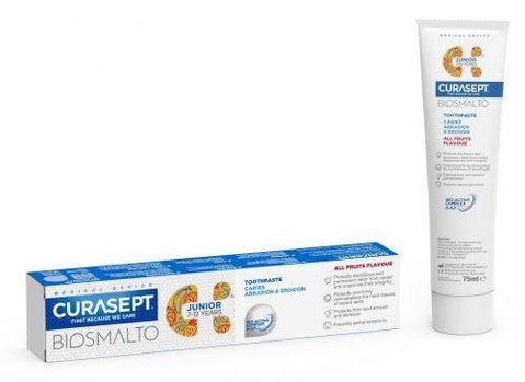 Зубна паста CURASEPT BIOSMALTO CARIES ABRASION AND EROSION JUNIOR, 75мл 2069838338 фото