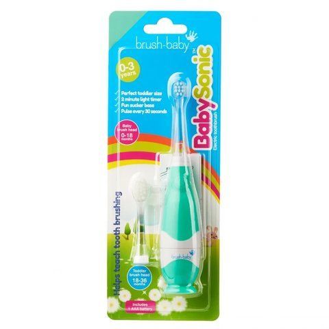 Електрична зубна щітка BabySonic (від 0 до 3 років) - Teal, (Brush-baby) 2217962249 фото