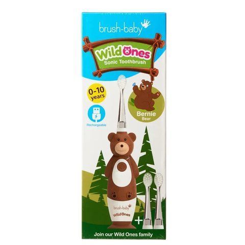 Електрична зубна щітка Sonic Toothbrush (0-10 років) - Ведмедик, (Brush-baby) 2247769711 фото