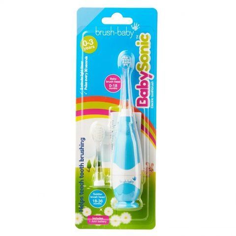 Електрична зубна щітка BabySonic (від 0 до 3 років) - Blue, (Brush-baby) 2217965884 фото