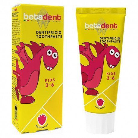 Зубна паста BETADENT RASPBERRY KIDS 3-6, 75 мл 2087878629 фото
